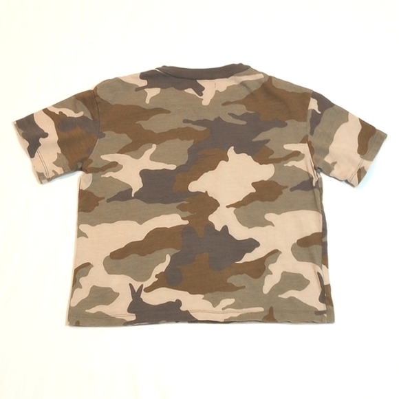 Madewell Womens Easy Crop Tee Size XXS Cottontail Camo Short Sleeve Pocket Crew - Picture 3 of 7